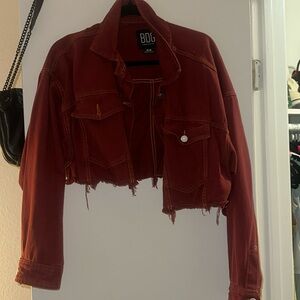 Cropped denim jacket